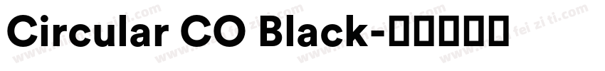 Circular CO Black字体转换